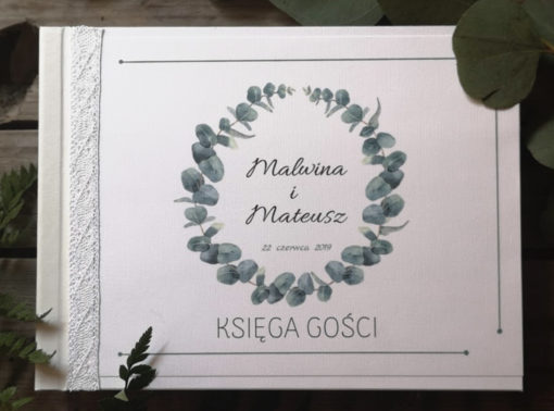 zaproszenia bydgoszcz ksiegi gosci eukaliptus