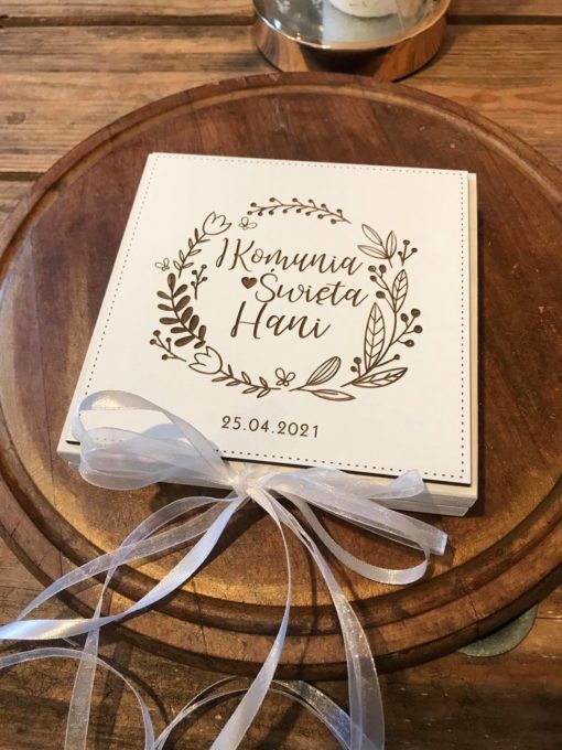 Pamiątka komunijna grawer i kopertka1